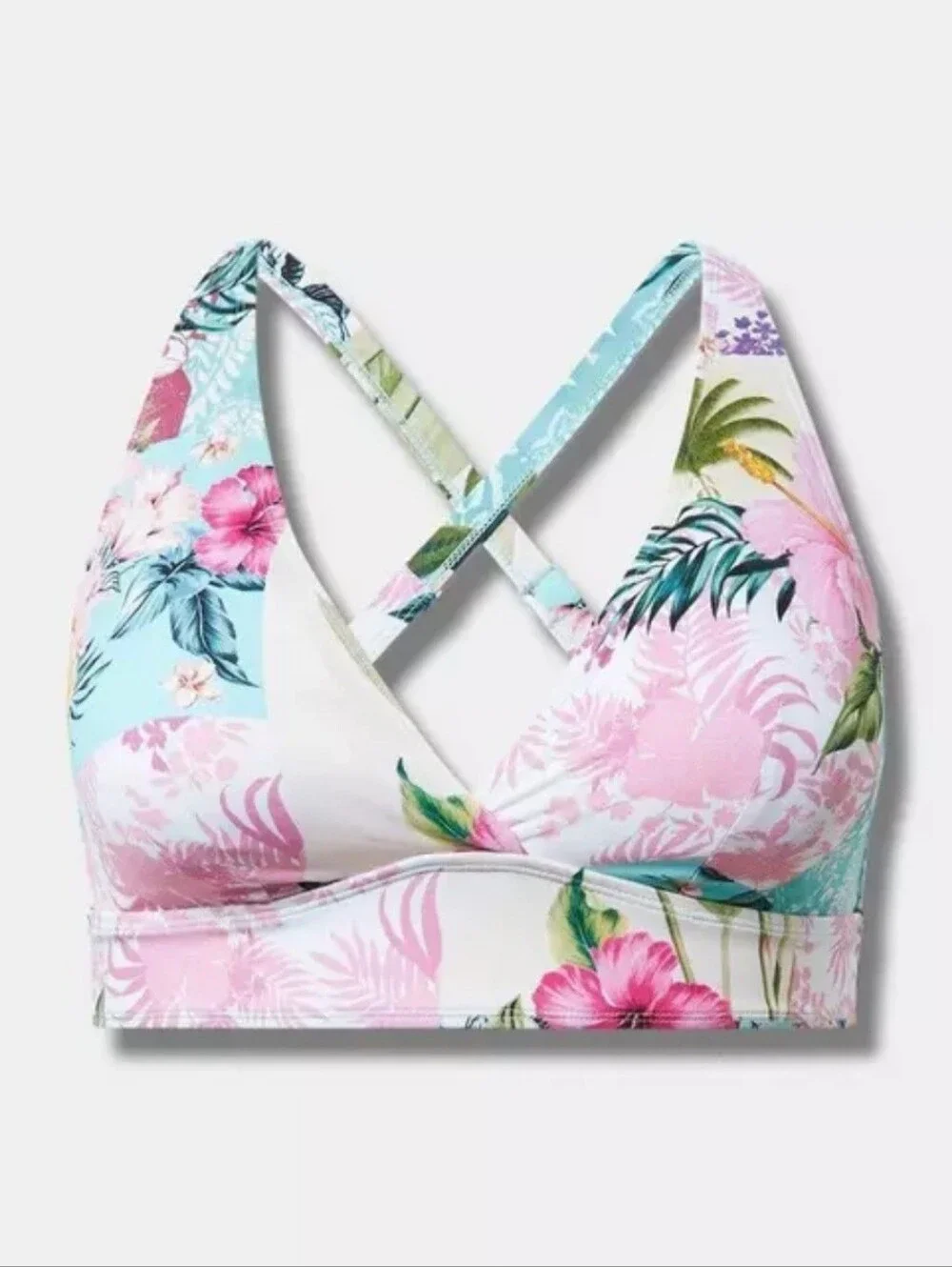 Torrid Wireless Triangle Bikini Top Size 3 EUC